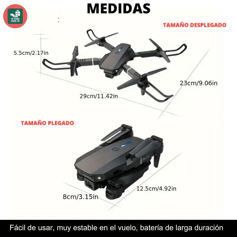 NUEVO DRONE W8 PRO MAX 2025 CON INTELIGENCIA ARTIFICIAL + ESTUCHE DE REGALO ✅🎁