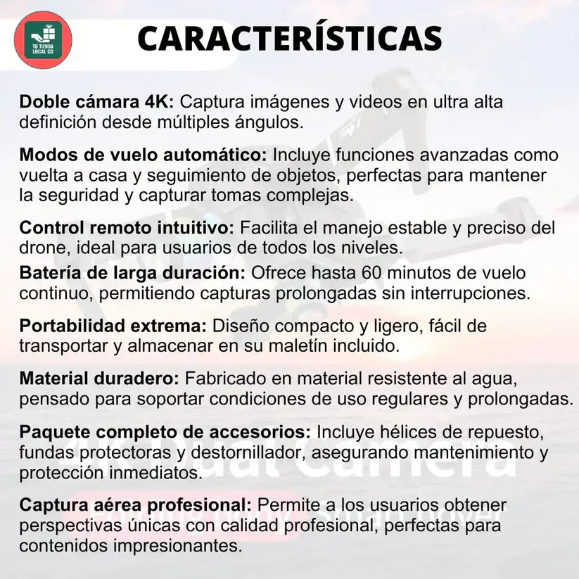 NUEVO DRONE W8 PRO MAX 2025 CON INTELIGENCIA ARTIFICIAL + ESTUCHE DE REGALO ✅🎁
