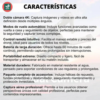 NUEVO DRONE W8 PRO MAX 2025 CON INTELIGENCIA ARTIFICIAL + ESTUCHE DE REGALO ✅🎁
