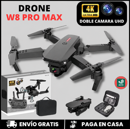 NUEVO DRONE W8 PRO MAX 2025 CON INTELIGENCIA ARTIFICIAL + ESTUCHE DE REGALO ✅🎁