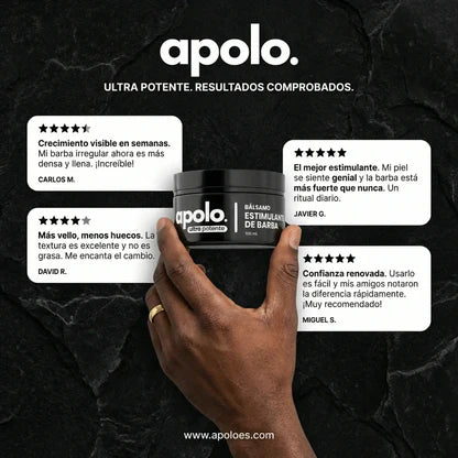 Bálsamo para Crecimiento de Barba Ultra Potente con Minoxidil 20% | 100mL 😍